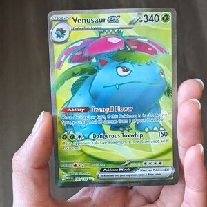 🌿 Pokemon 151 Venusaur Pokemon Card Full Art Rare card 182/165 Pokemon TCG
